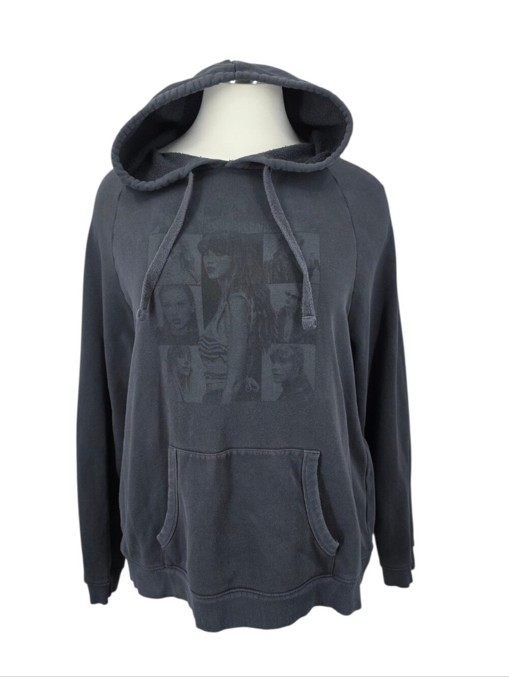 Taylor Swift Eras Tour Gray or Faded Black Hoodie Hooded Sweatshirt Plus Size 3X